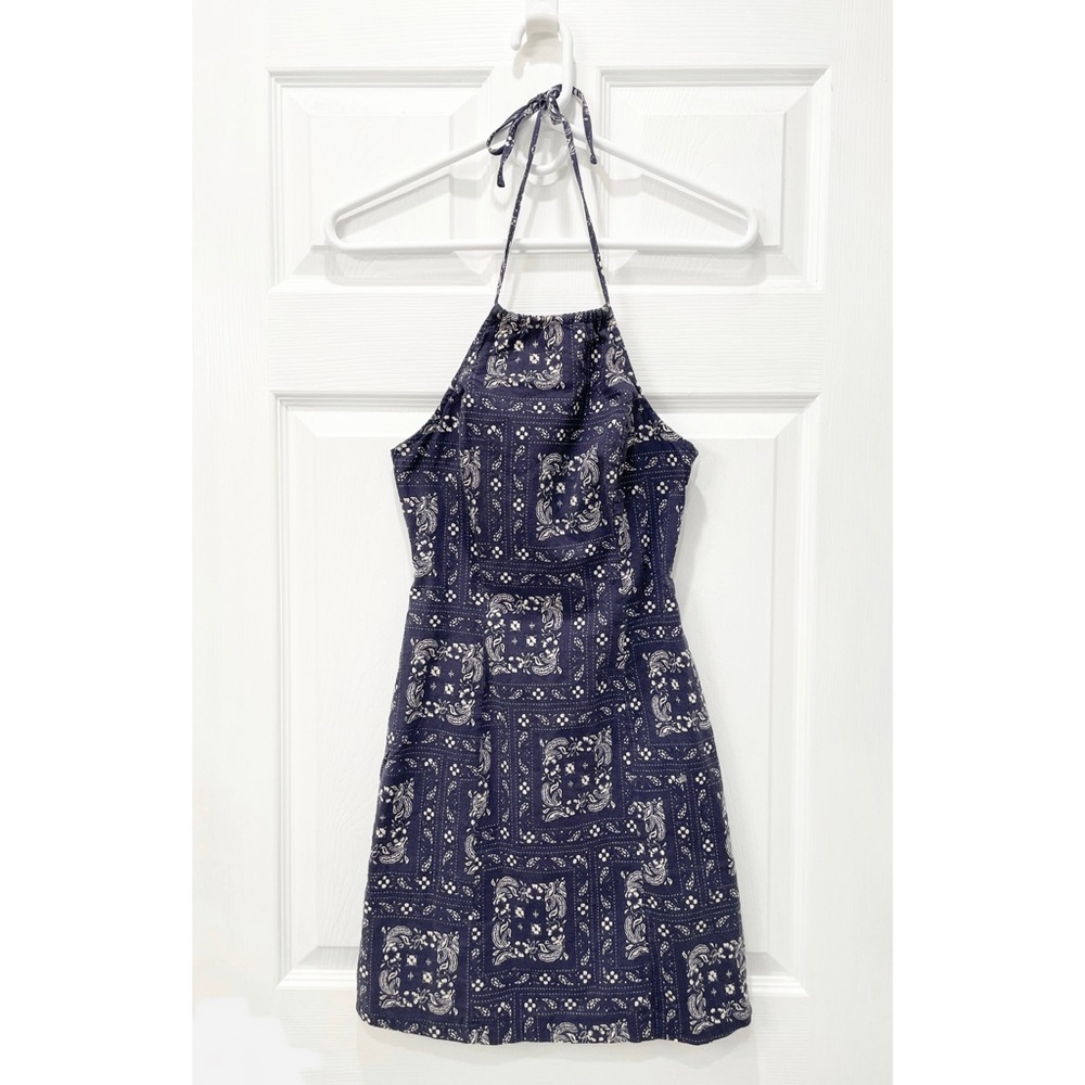 Urban Outfitters Bandana Print Halter Dress
